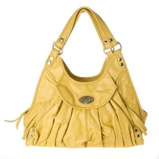 Drake Rouched Seam Group Annette Small Medium Yellow Satchel Shoes
