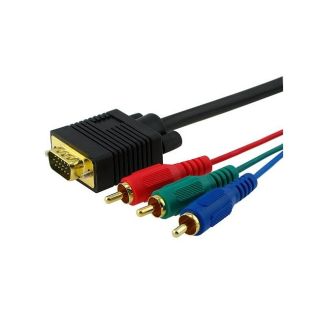 Eforcity Premium VGA to RGB M/M 6 foot Component Cable