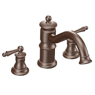 Moen Oil Rubbed Bronze Two Handle High Arc Roman Tub Faucet