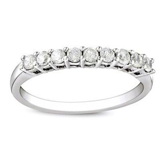 Sterling Silver 1/2ct TDW Diamond Anniversary Ring (G H, I3