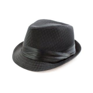 Fedora Hat Features Black Plaid Design for Men and Women Shoes
