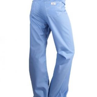 Medium Ceil Blue Designer Nursing Scrub Pants Clothing