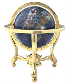 Lapis Lazuli Ocean 13 inch Gemstone Globe