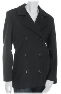 Pendleton Pea Coat, Black, Size 14 Clothing