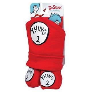 Dr. Seuss Thing 1 and Thing 2 Newborn Cap and Booties Set