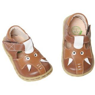  Livie and Luca Toddler Elephant Brown Shoes 