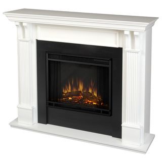 Real Flame White Electric Fireplace