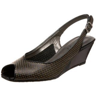  Sesto Meucci Womens Fosca Open Toe Pump,Black,6.5 N US Shoes