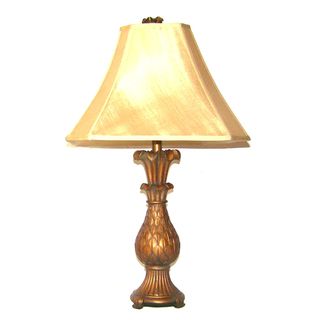 Aged Walnut Pineapple Traditional 1 Light Table Lamp