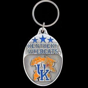 University of Kentucky Pewter Keychain NCAA Sports