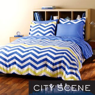 City Scene Zig Zag 7 piece Bed in a Bag with Sheet Set