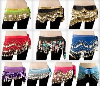 BellyLady Wholesale Lots Of 10 Belly Dance Hip Scarves