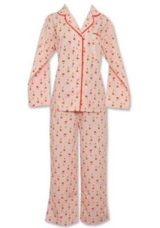 Munki Munki Garden Gnomes Pink Pajama   X Large Clothing