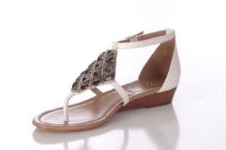 Camuto Irell Open Toe Gladiator Sandals Shoes   White (10M) Shoes