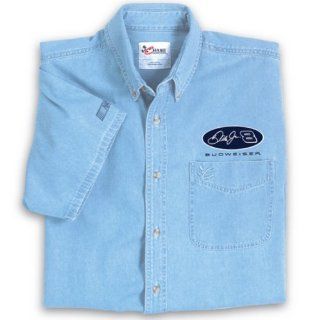 Dale Earnhardt Jr Short Sleeve Denim Shirt Sports