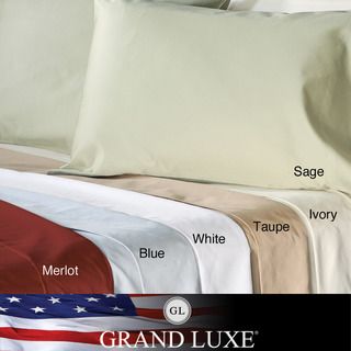 Grand Luxe Egyptian Cotton Sateen 500 Thread Count Solid King size