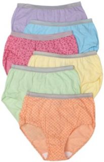 Fruit of the Loom Womens 6 Pack Heather Briefs: Clothing