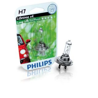 Ampoule Philips H7 LongLife EcoVision 55W   Achat / Vente PHARES