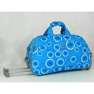 World Blue Bubbles 20 inch Rolling Duffel Bag