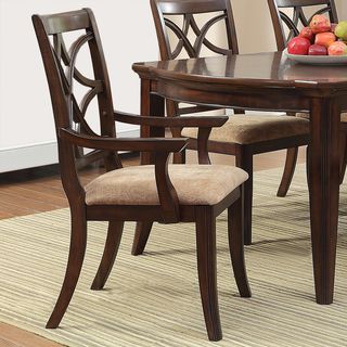 Cheshire Espresso/ Peat Arm Dining Chair (Set of 2)