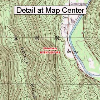 USGS Topographic Quadrangle Map   Phoenicia, New York