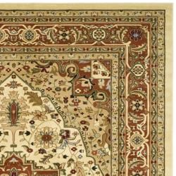 Lyndhurst Collection Ivory/ Rust Rug (8 x 11)
