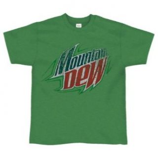 Mountain Dew  Distressed Logo Soft T Shirt   X Large