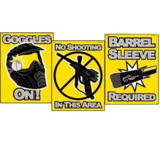 Paintball Safety Warning Signs   Barrel Sleeve Required