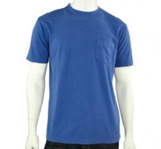 Izod Luxury Sport Solid Pocket T Shirt Blue Medium