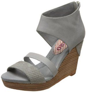 80%20 Womens Vita Wedge Sandal,Grey,9 M US Shoes