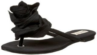  Badgley Mischka Womens Isabel Flip Flop,Black,5 M US Shoes