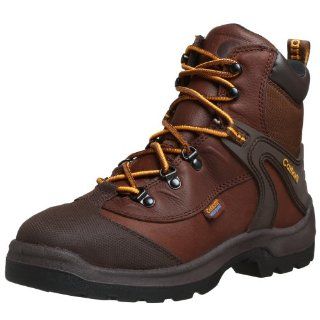 Mens 3936 Steel Toe 6 Waterproof Work Boot,Brown,7 D US Shoes