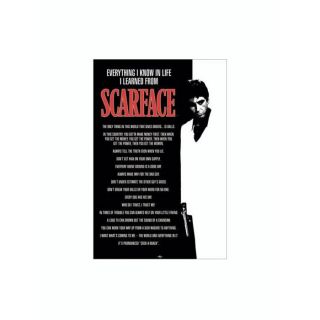 POSTER SCARFACE   EVERYTHING I KNOW 61 x 91,5 cm   Achat / Vente