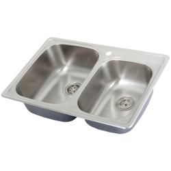 Ticor Stainless Steel 18 gauge Overmount Kitchen Sink