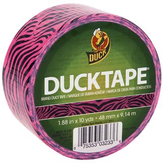 Pink Zebra Patterned Duck Tape