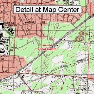 USGS Topographic Quadrangle Map   Benton, Arkansas (Folded