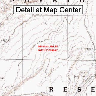 USGS Topographic Quadrangle Map   Mexican Hat SE, Utah