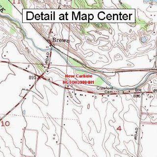 USGS Topographic Quadrangle Map   New Carlisle, Ohio