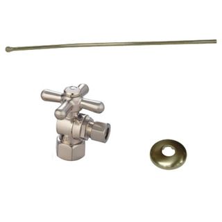 Decorative Satin Nickel Toilet Plumbing Supply Kit