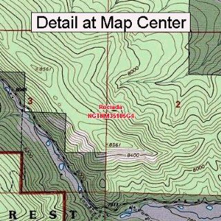 USGS Topographic Quadrangle Map   Rociada, New Mexico