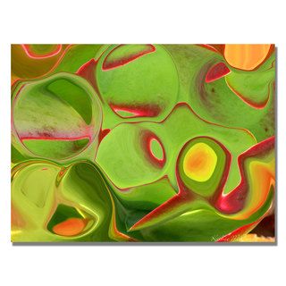 Kathie McCurdy Neon Cactus Liquid Canvas Art