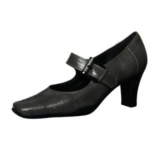 Aerosoles Womens Cinco De Mayo Grey Mary Jane Shoes