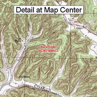 USGS Topographic Quadrangle Map   Burkesville, Kentucky