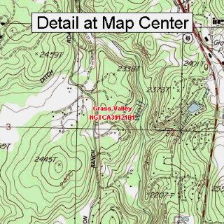USGS Topographic Quadrangle Map   Grass Valley, California