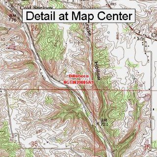 USGS Topographic Quadrangle Map   Dillsboro, Indiana