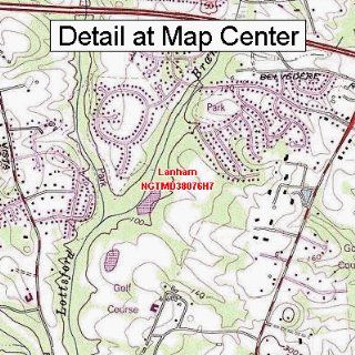 USGS Topographic Quadrangle Map   Lanham, Maryland (Folded