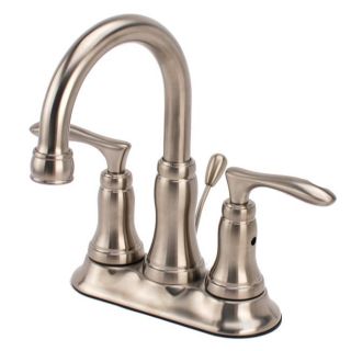 Fontaine Amor 4 Inch Brushed Nickel Centerset Bathroom Faucet