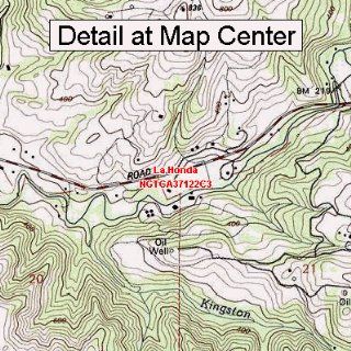 USGS Topographic Quadrangle Map   La Honda, California