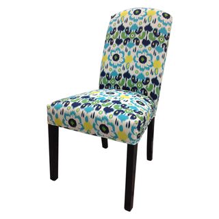 Sole Designs Blue Flora Camelback Chairs (Set of 2)