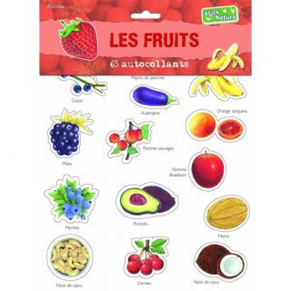 Les fruits ; 65 autocollants   Achat / Vente livre Collectif pas cher